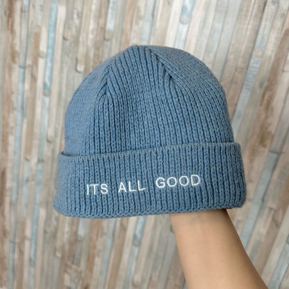 Folk Clothing It’s All Good Beanie Hat Recycled‎ Wool Knit Sustainable Portugal